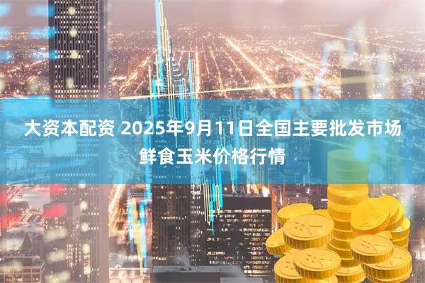 大资本配资 2025年9月11日全国主要批发市场鲜食玉米价格行情